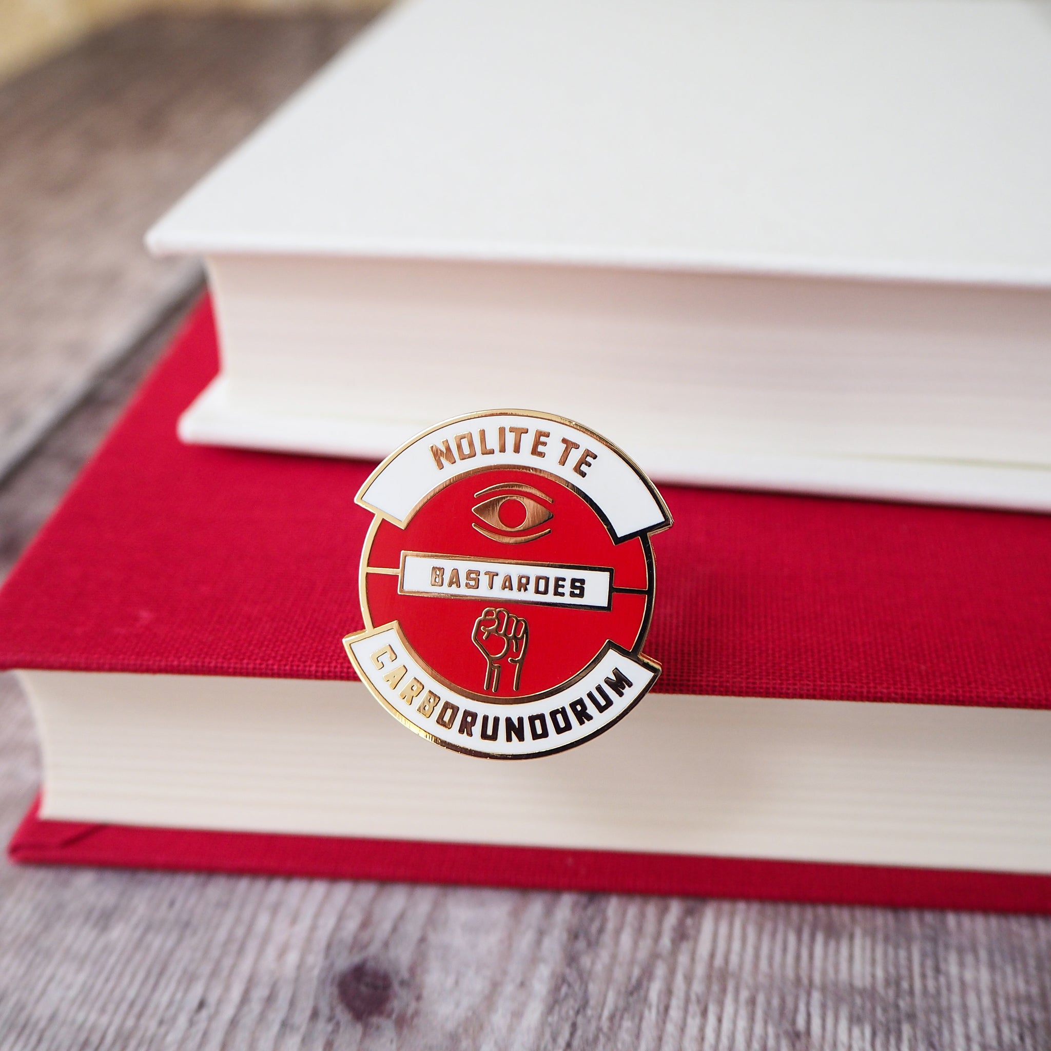 LiteraryEmporium Brave New World Enamel Pin - Book Pin - Dystopian Literature Collection - Book Lover - Aldous Huxley - Lapel Pin - Resist