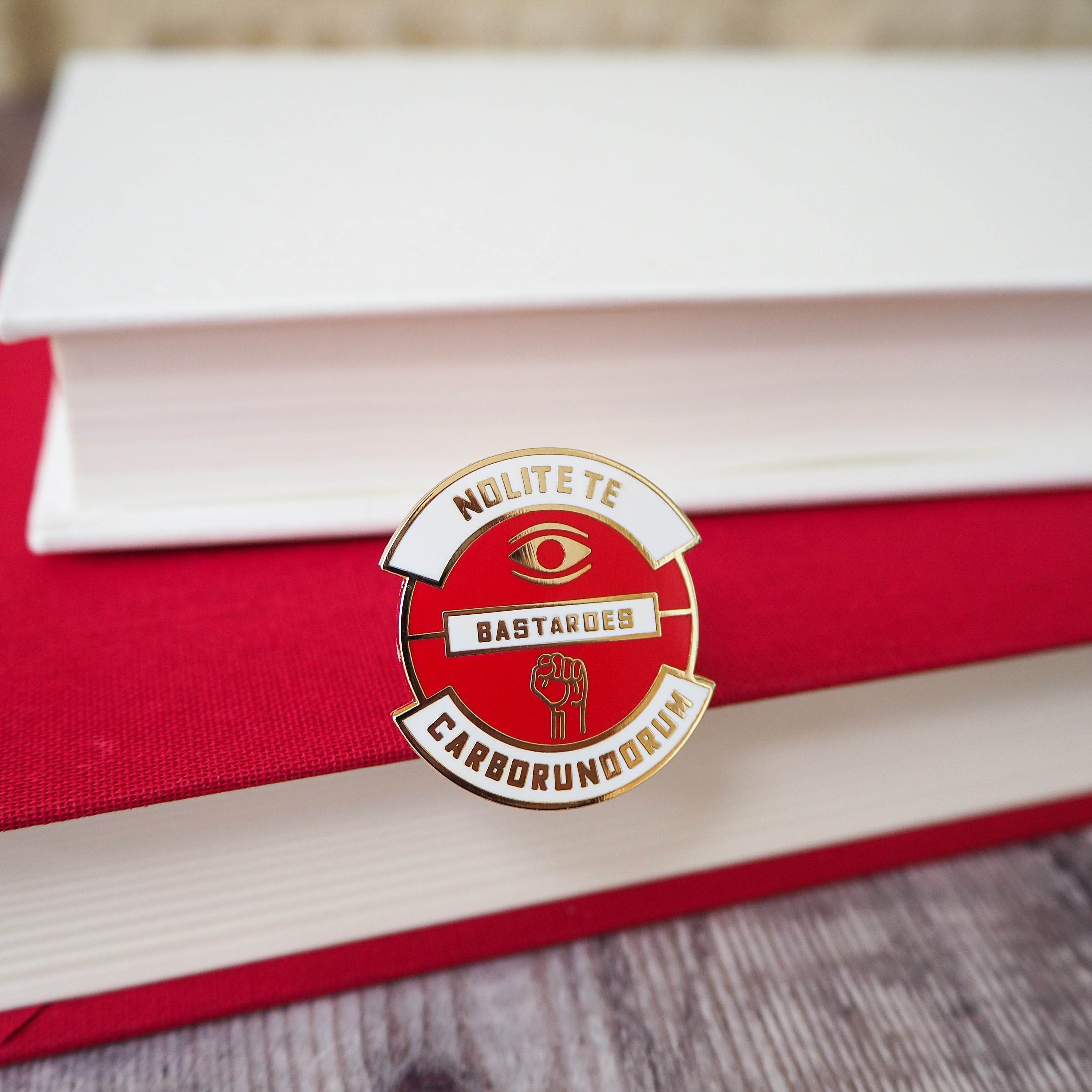 Nolite Te Bastardes Carborundorum Enamel Pin - Dystopian Collection - Literary Emporium Ltd