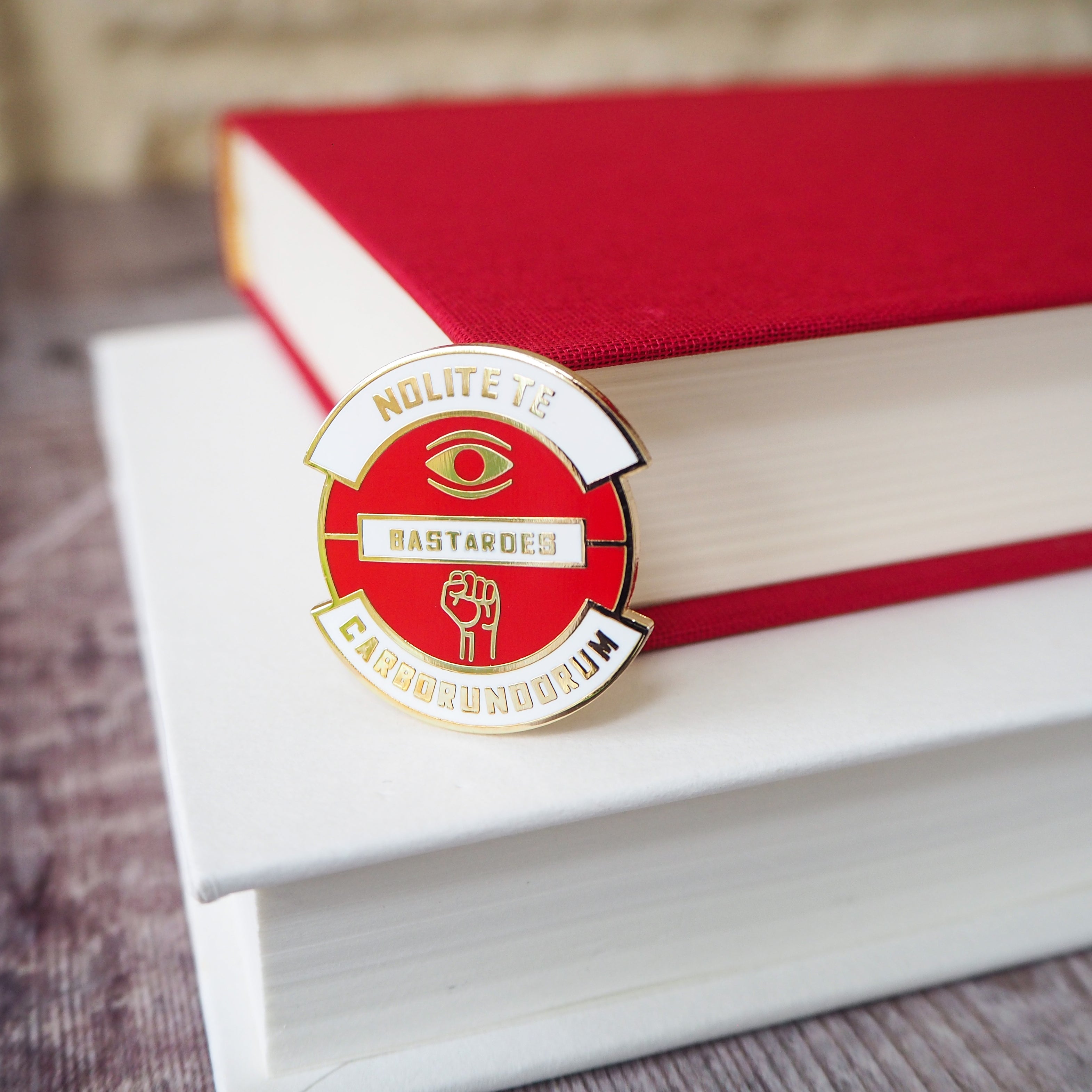 Nolite Te Bastardes Carborundorum Enamel Pin - Dystopian Collection - Literary Emporium Ltd