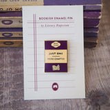 'Just One More Chapter' Enamel Pin - Literary Emporium 