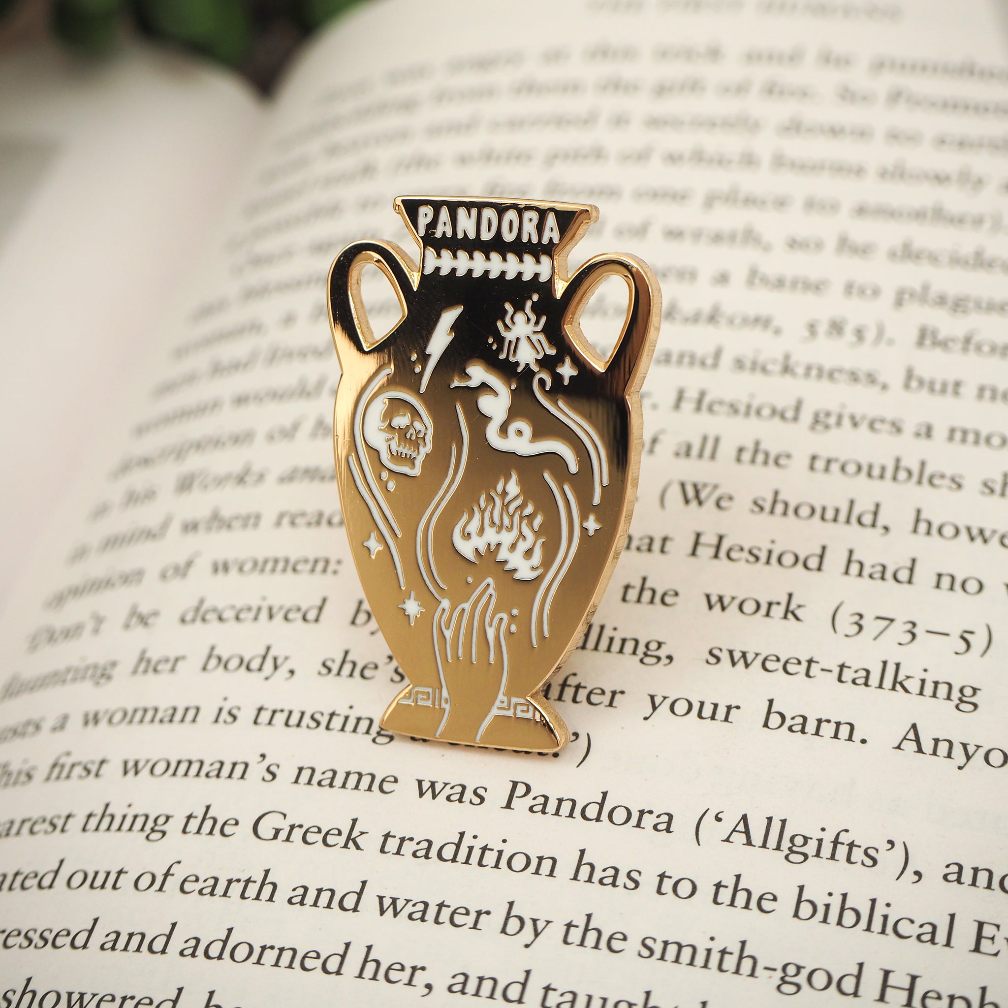 Pandora s Jar Enamel Pin Greek Mythology Collection Literary