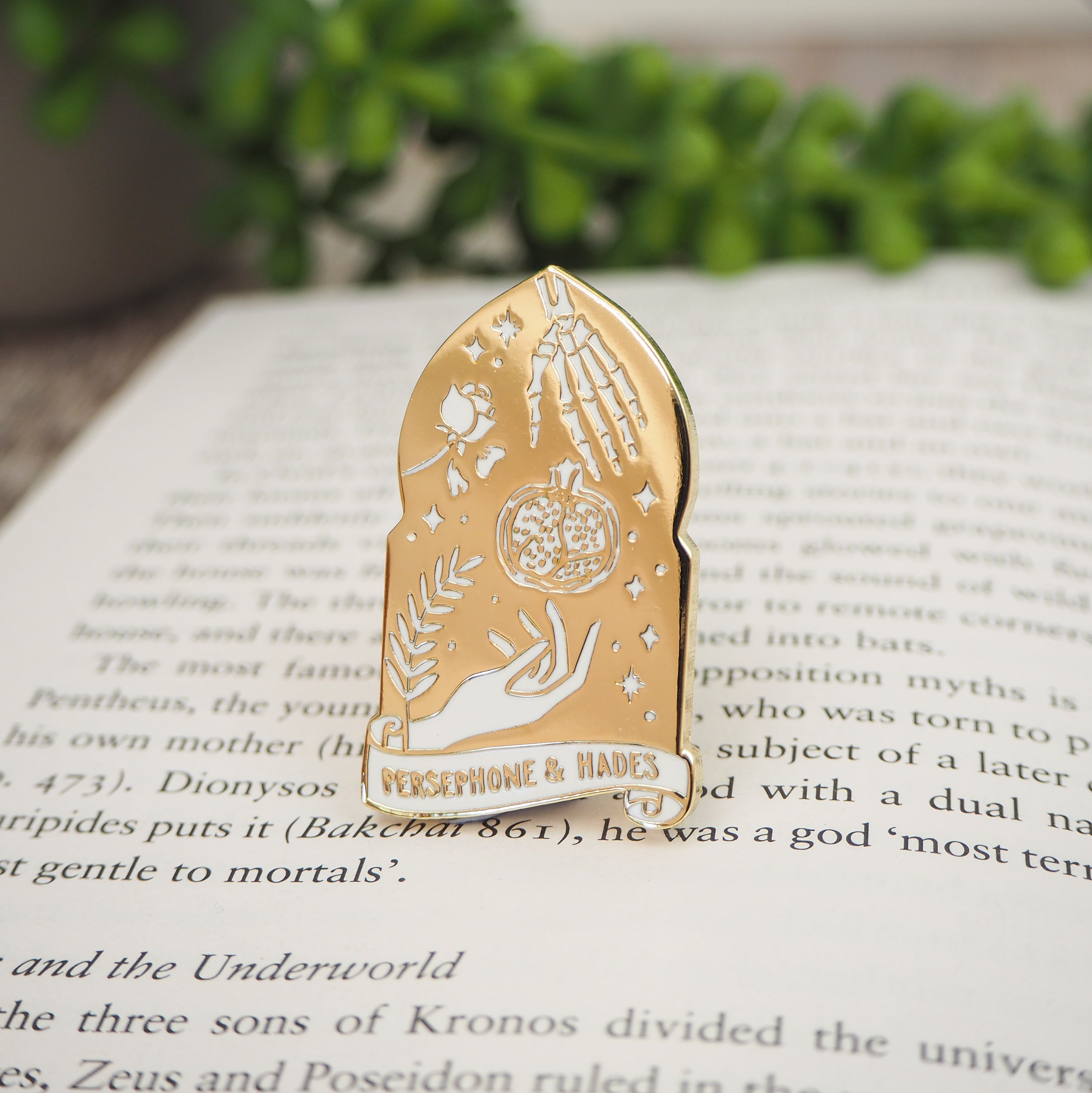 Persephone & Hades Enamel Pin – Greek Mythology Collection - Literary Emporium Ltd