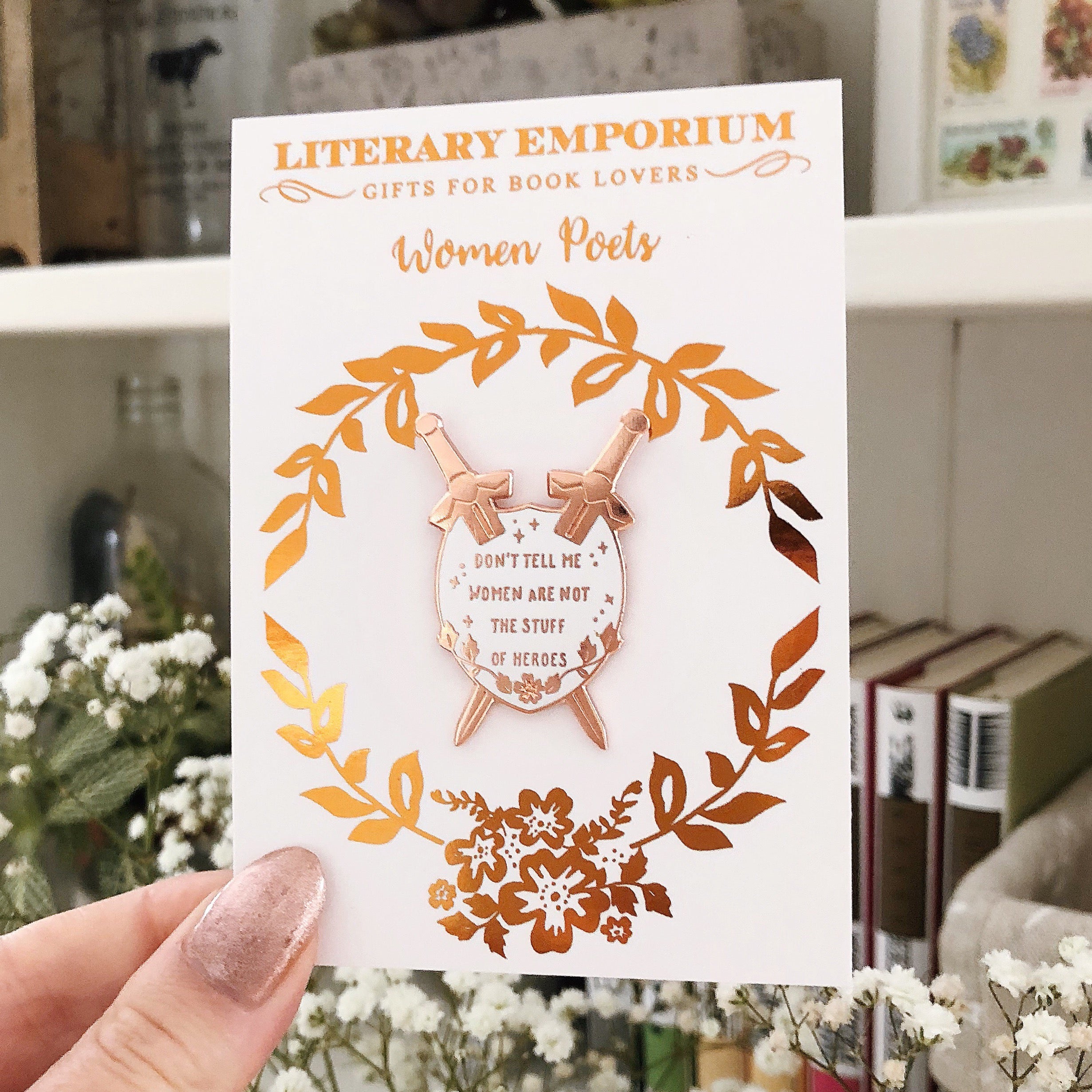 Qiu Jin Enamel Pin - Women Poets Collection - Literary Emporium 