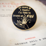 Queen Katharine Enamel Pin - Shakespeare's Heroines Collection - Literary Emporium 