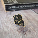 Reading Cat Enamel Pin - Literary Emporium 