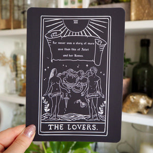 Romeo and Juliet Tarot Card Mini Print - The Lovers - Shakespeare Tarot Collection - Literary Emporium 