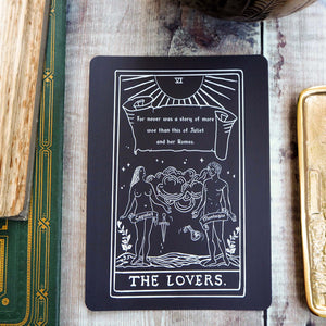 Romeo and Juliet Tarot Card Mini Print - The Lovers - Shakespeare Tarot Collection - Literary Emporium 