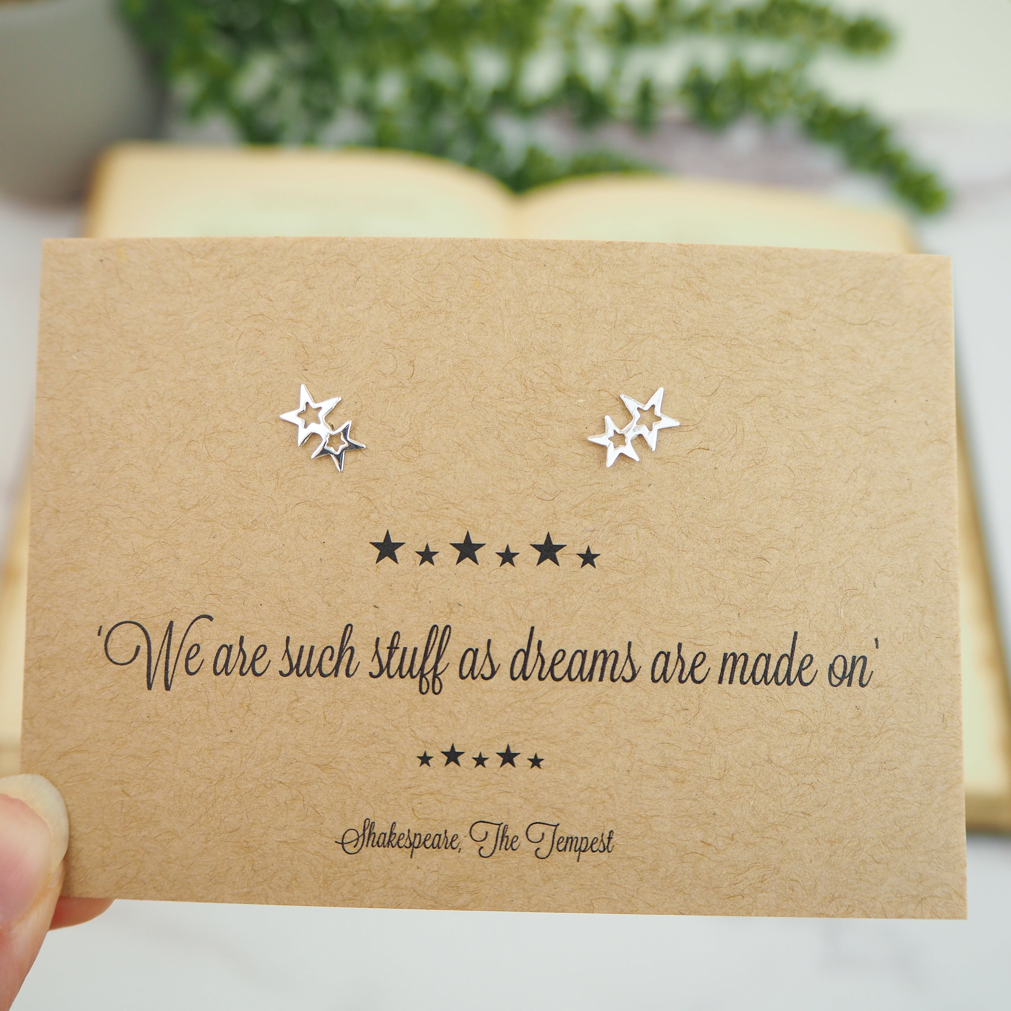 Shakespeare Star Earrings