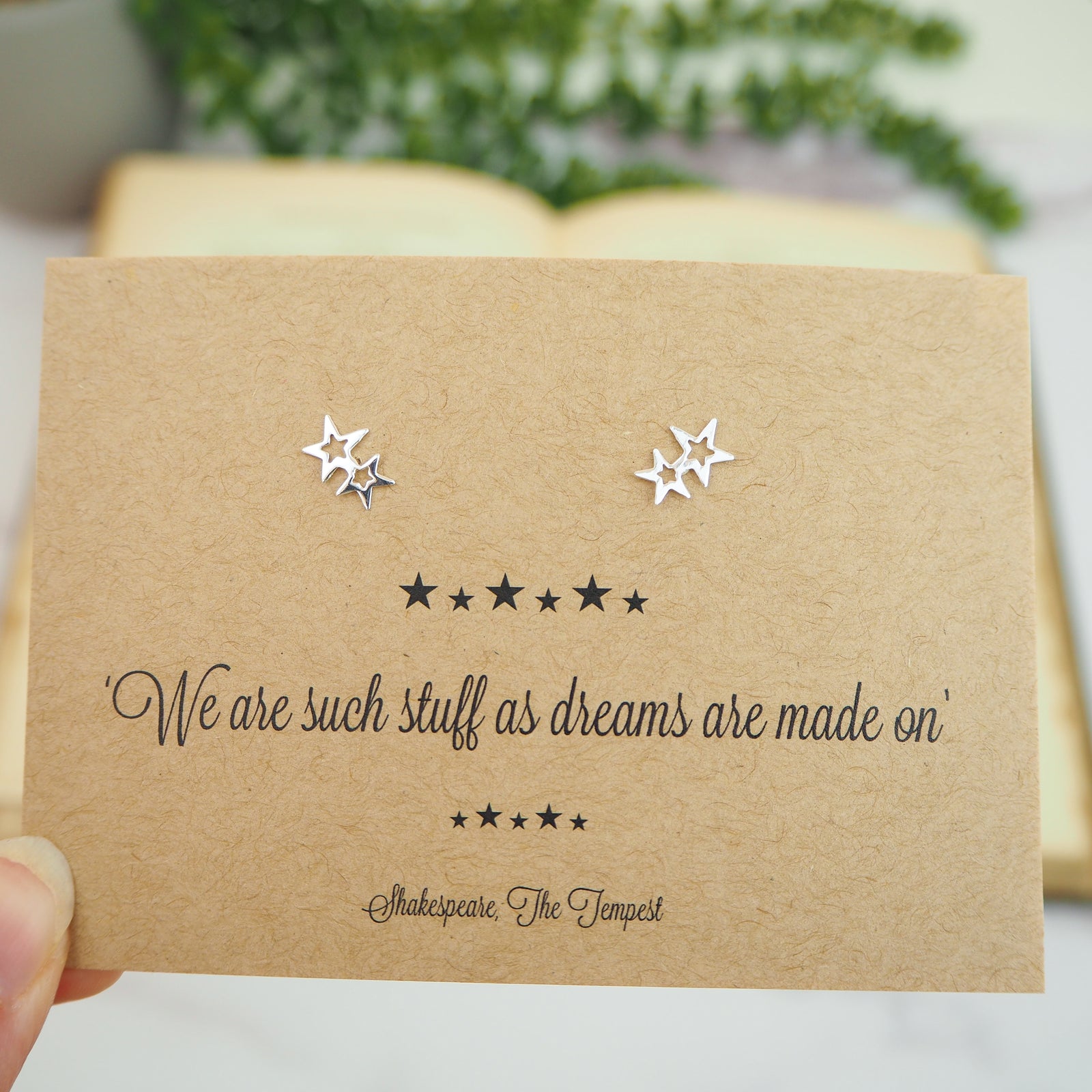 Shakespeare Star Earrings