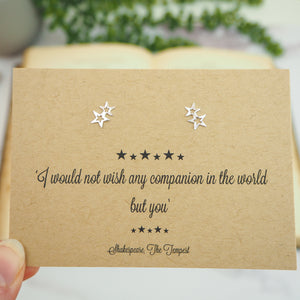Shakespeare Star Earrings