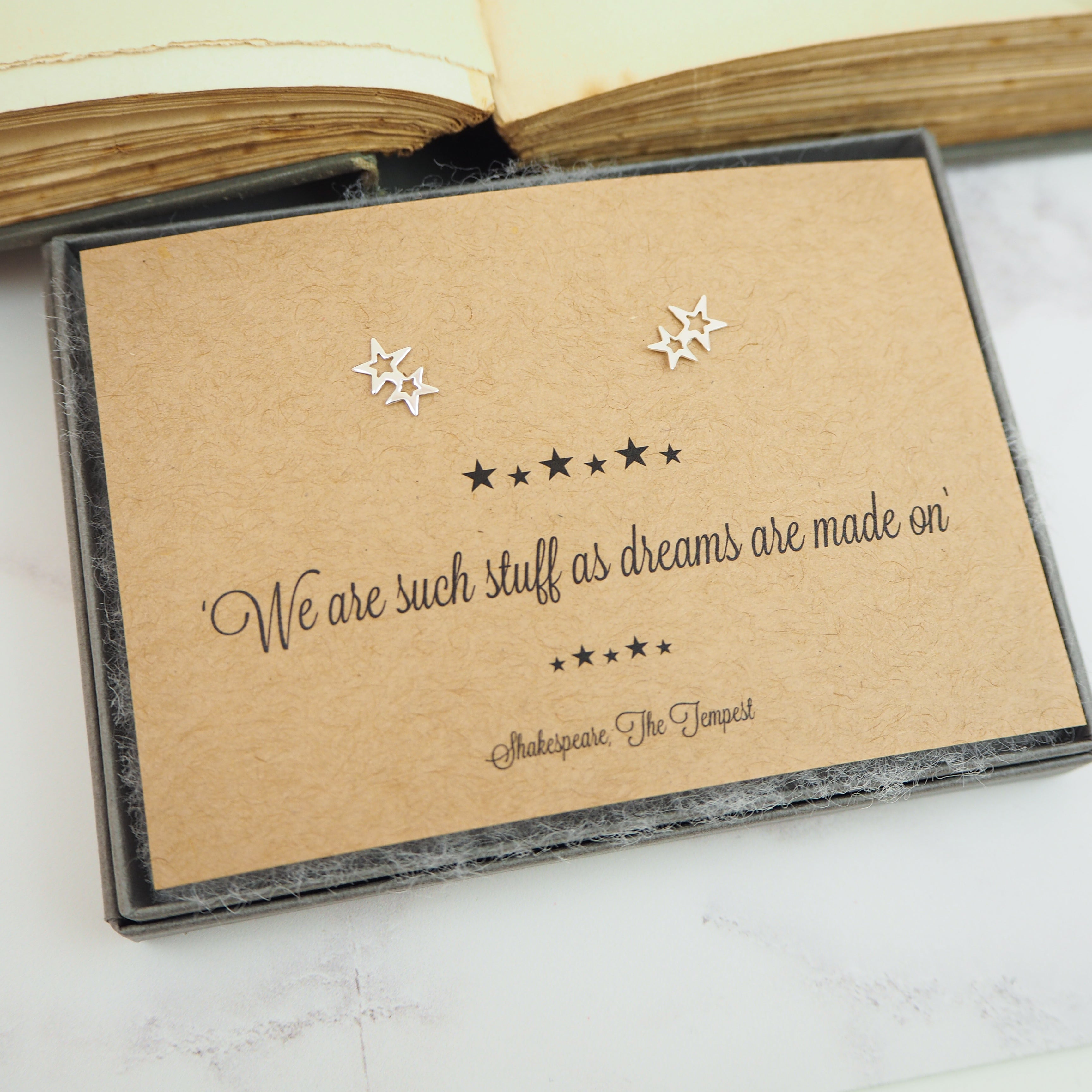 Shakespeare Star Earrings