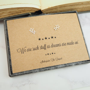 Shakespeare Star Earrings