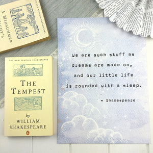 Shakespeare Dreams Typewriter Print - Literary Emporium 