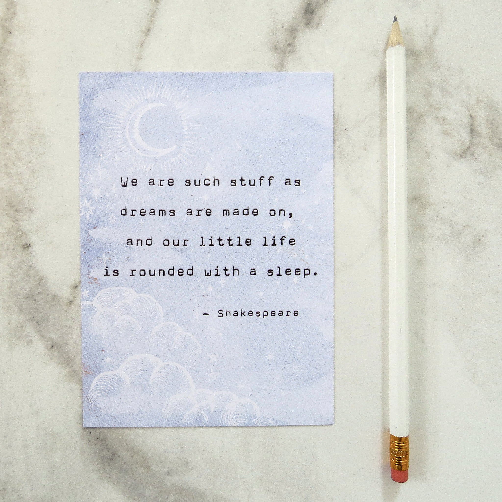 Shakespeare 'Dreams' Postcard - Literary Emporium 