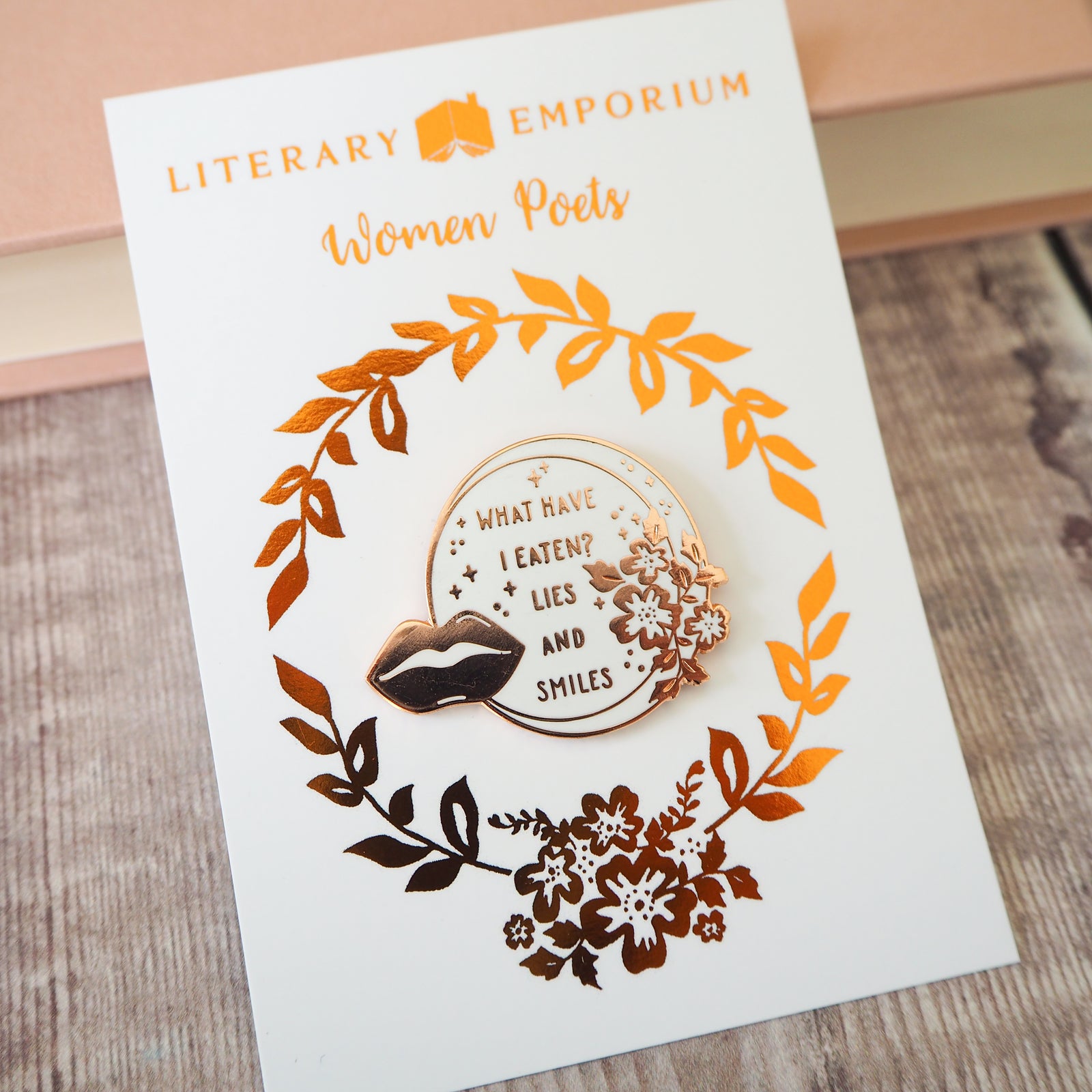 Sylvia Plath Enamel Pin - Women Poets Collection