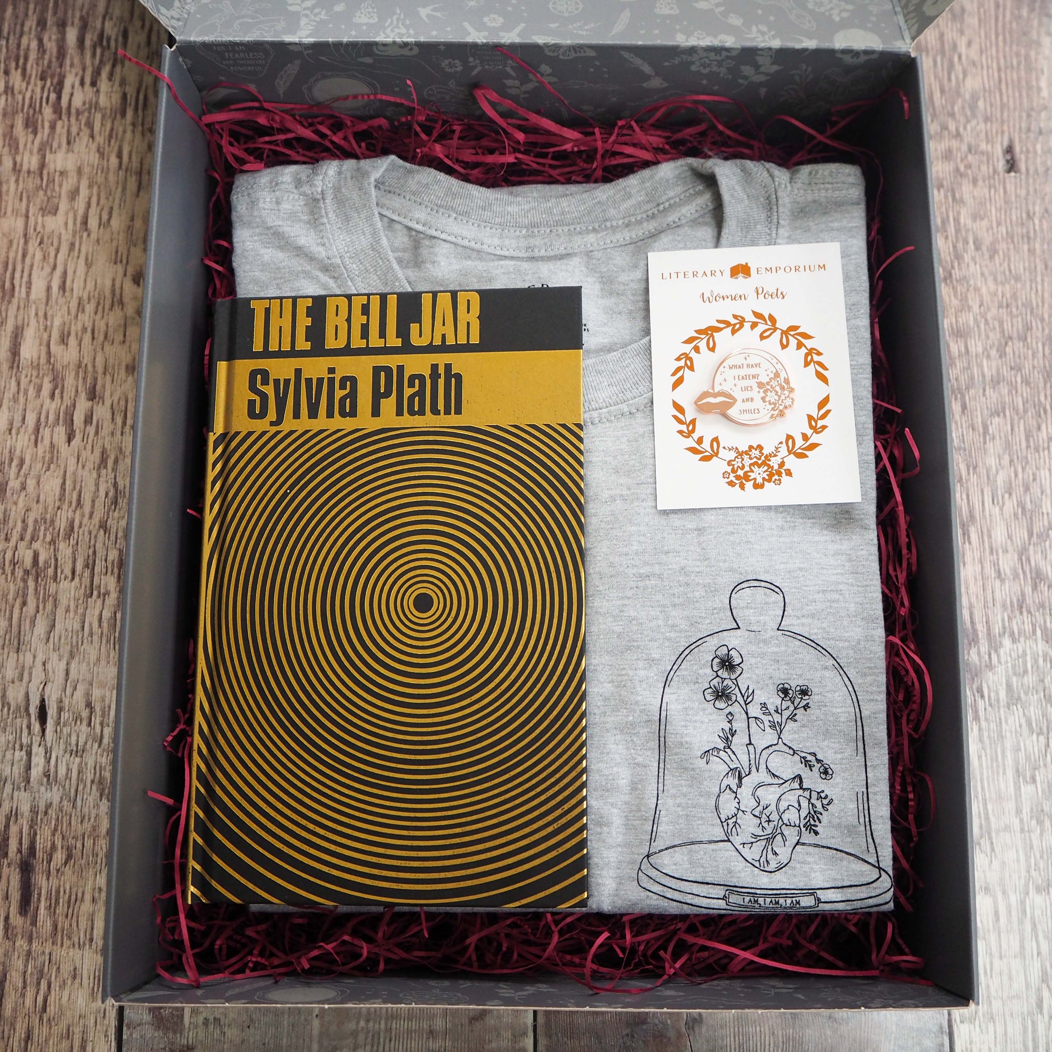 The Bell Jar Book by Sylvia Plath Enamel Pin