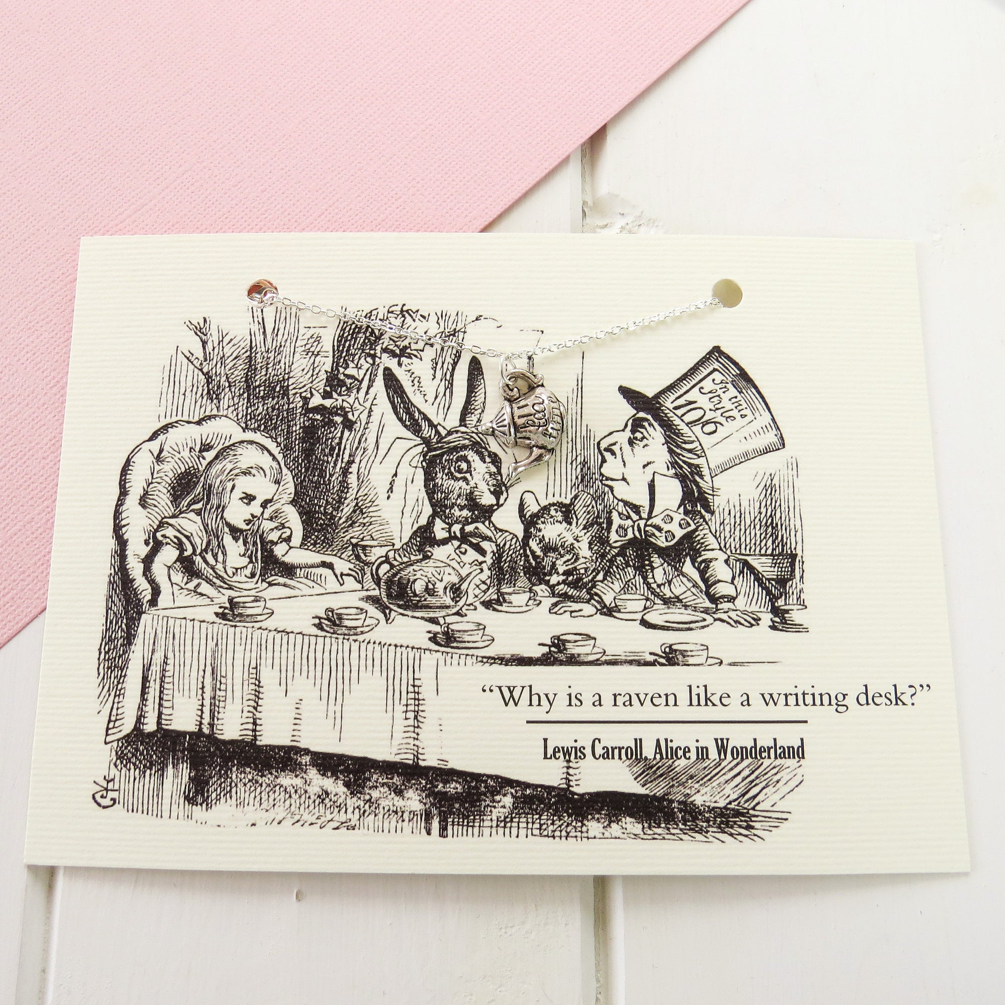 Alice In Wonderland Teapot Necklace - Literary Emporium 