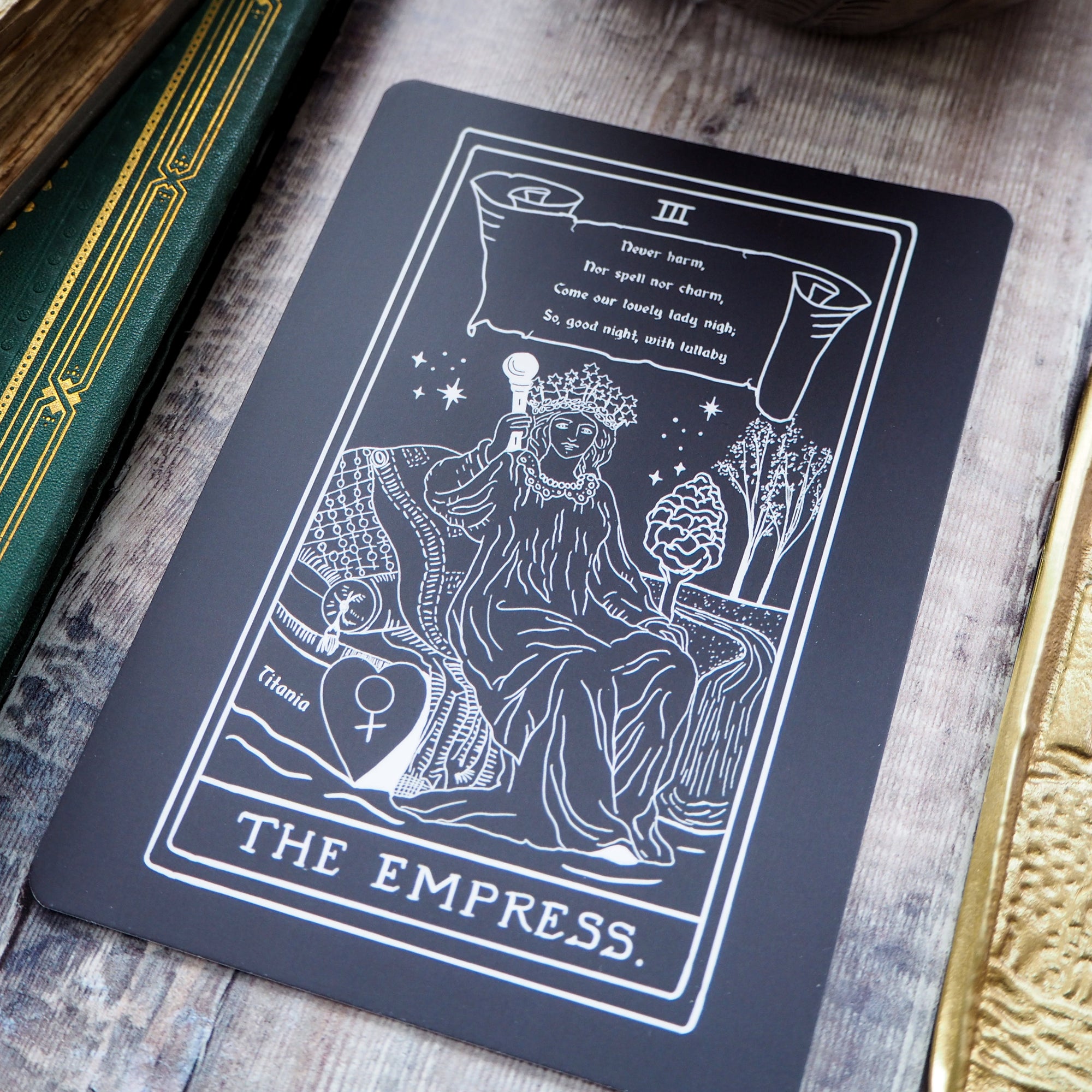 Titania Tarot Card Mini Print - The Empress - Shakespeare Tarot Collection