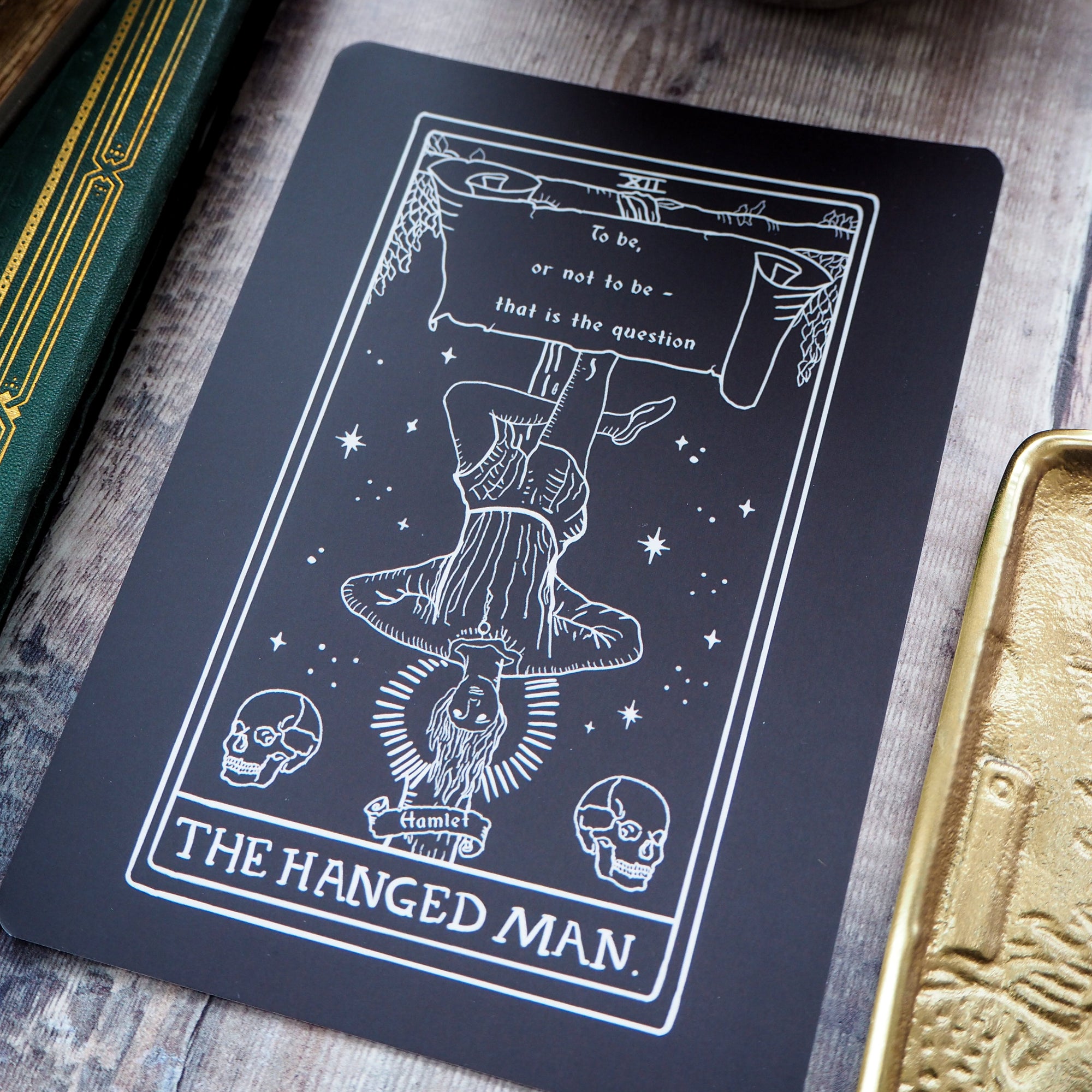 Hamlet Tarot Card Mini Print - The Hanged Man - Shakespeare Tarot Collection