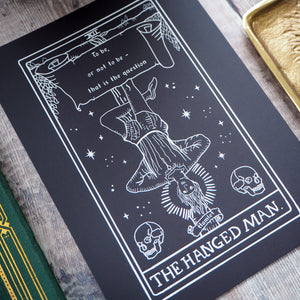 Hamlet Tarot Card Mini Print - The Hanged Man - Shakespeare Tarot Collection