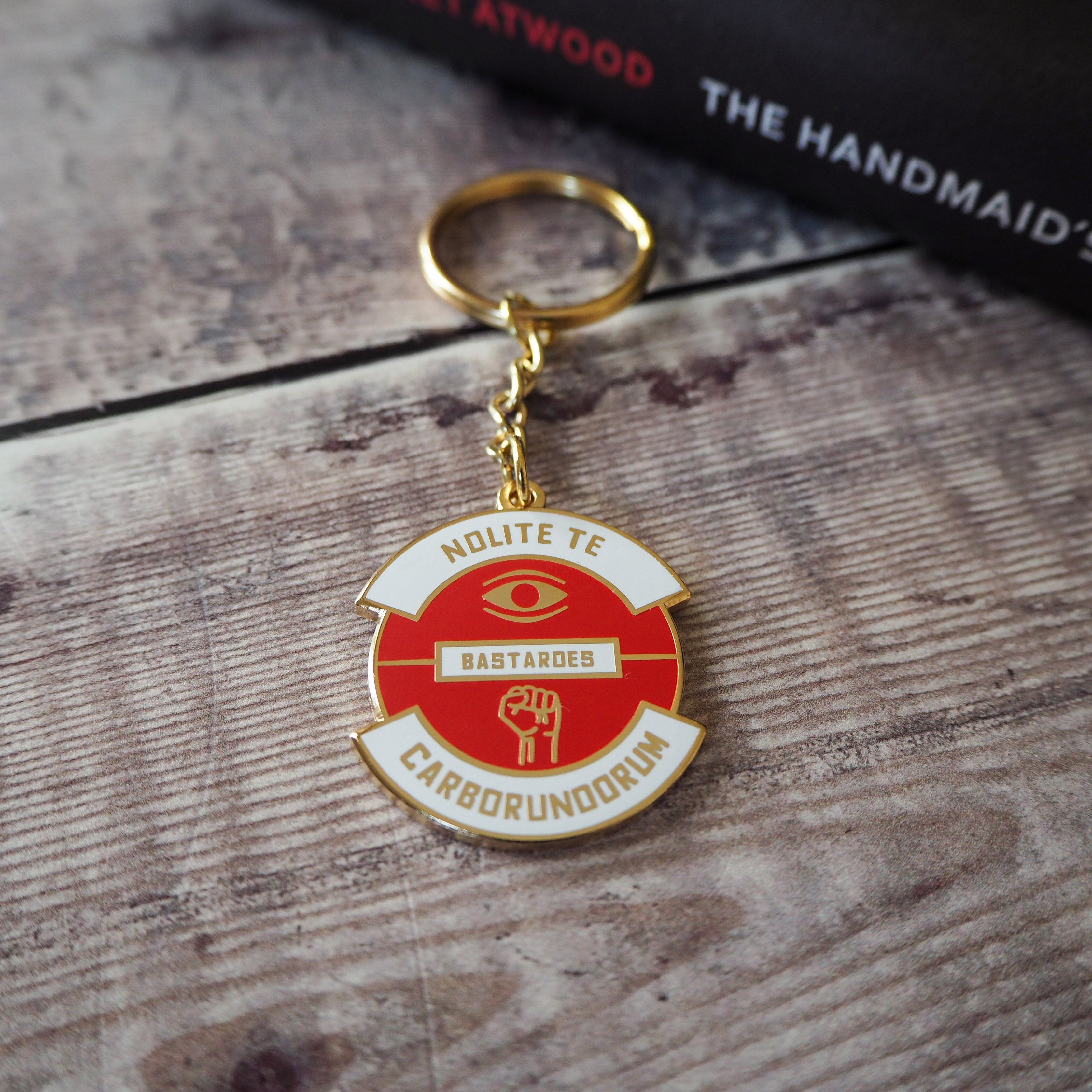 Nolite Te Bastardes Carborundorum Keyring - Dystopian Collection - Literary Emporium 