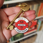 Nolite Te Bastardes Carborundorum Keyring - Dystopian Collection - Literary Emporium 