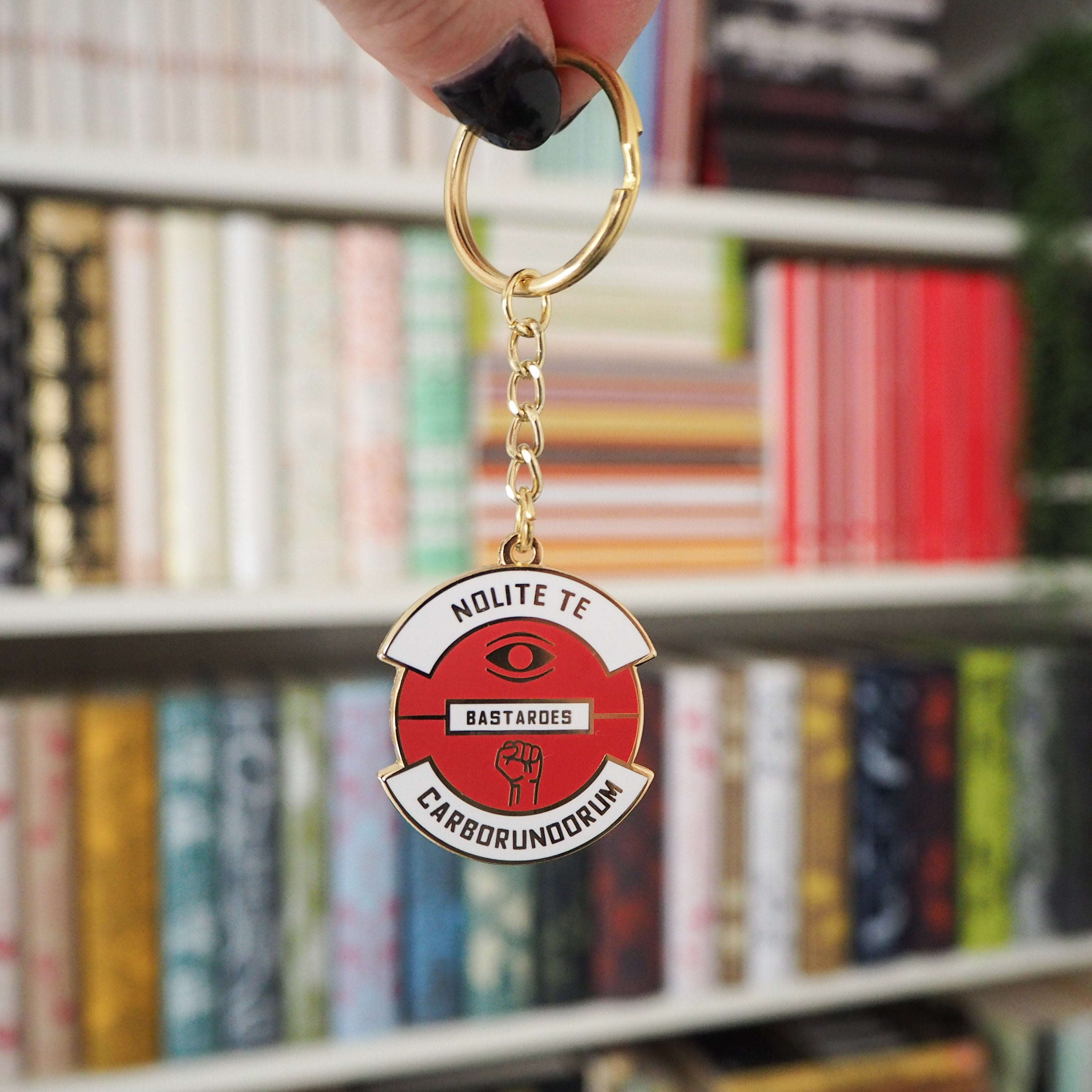Nolite Te Bastardes Carborundorum Keyring - Dystopian Collection - Literary Emporium 