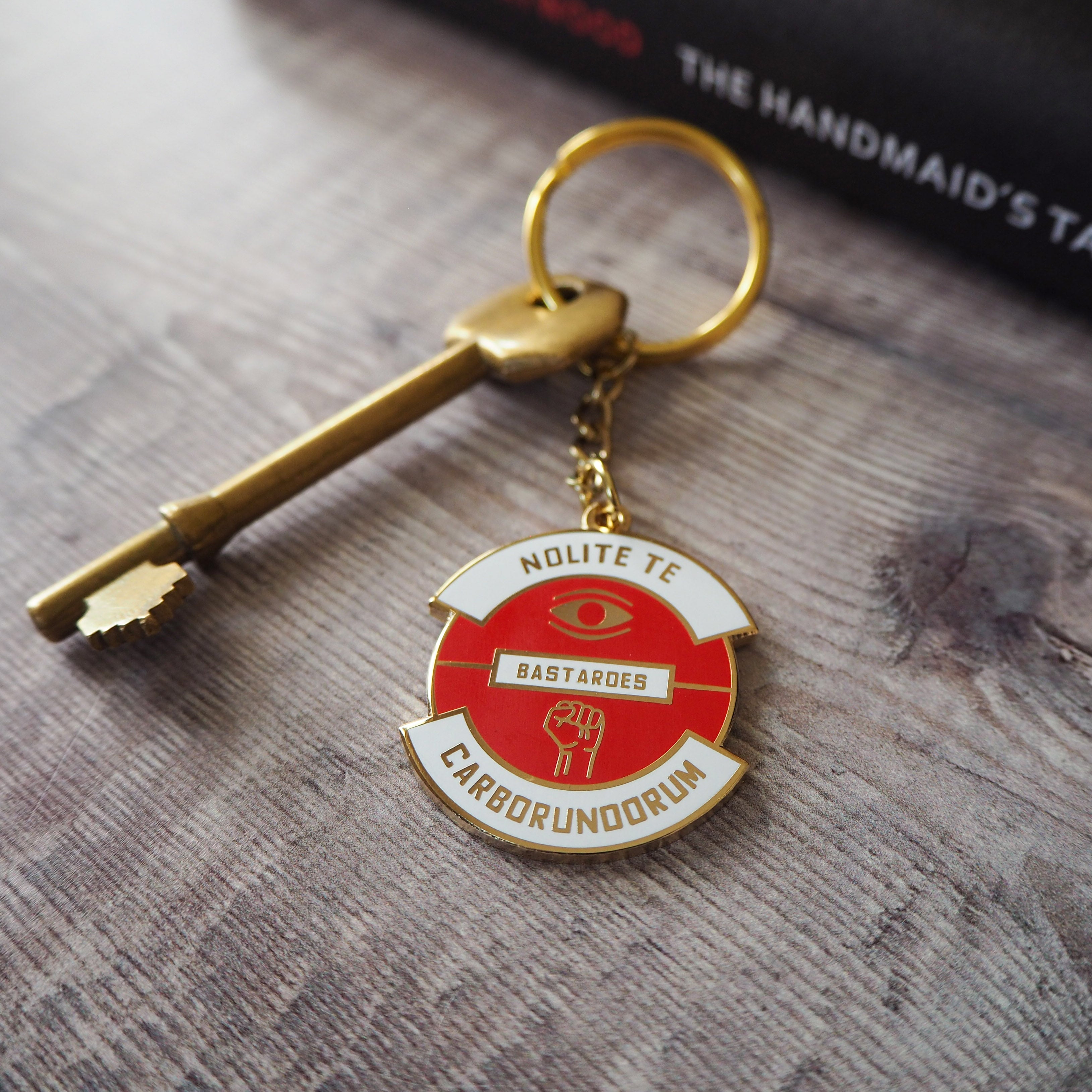 Nolite Te Bastardes Carborundorum Keyring - Dystopian Collection - Literary Emporium 