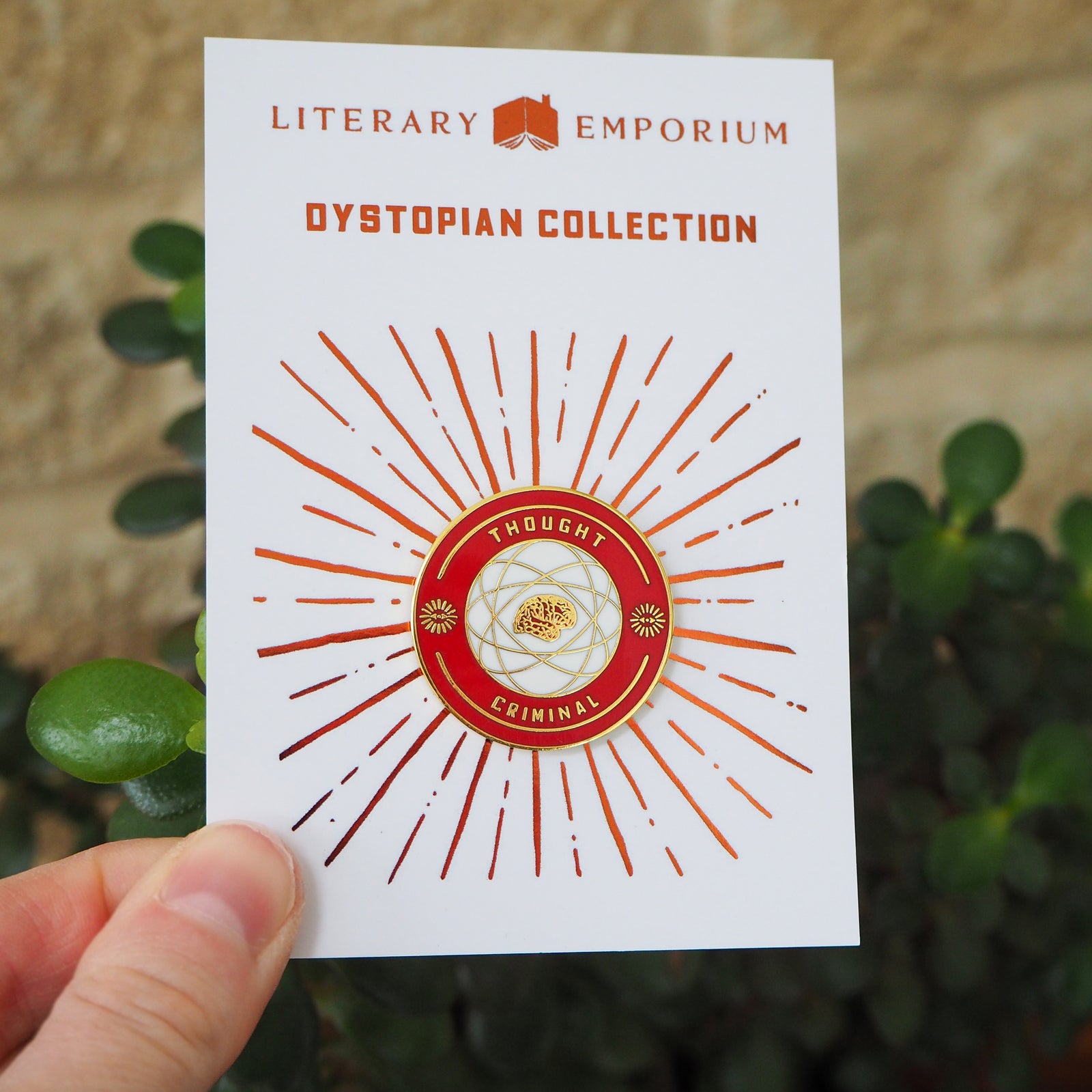 Thought Criminal Enamel Pin - Dystopian Collection