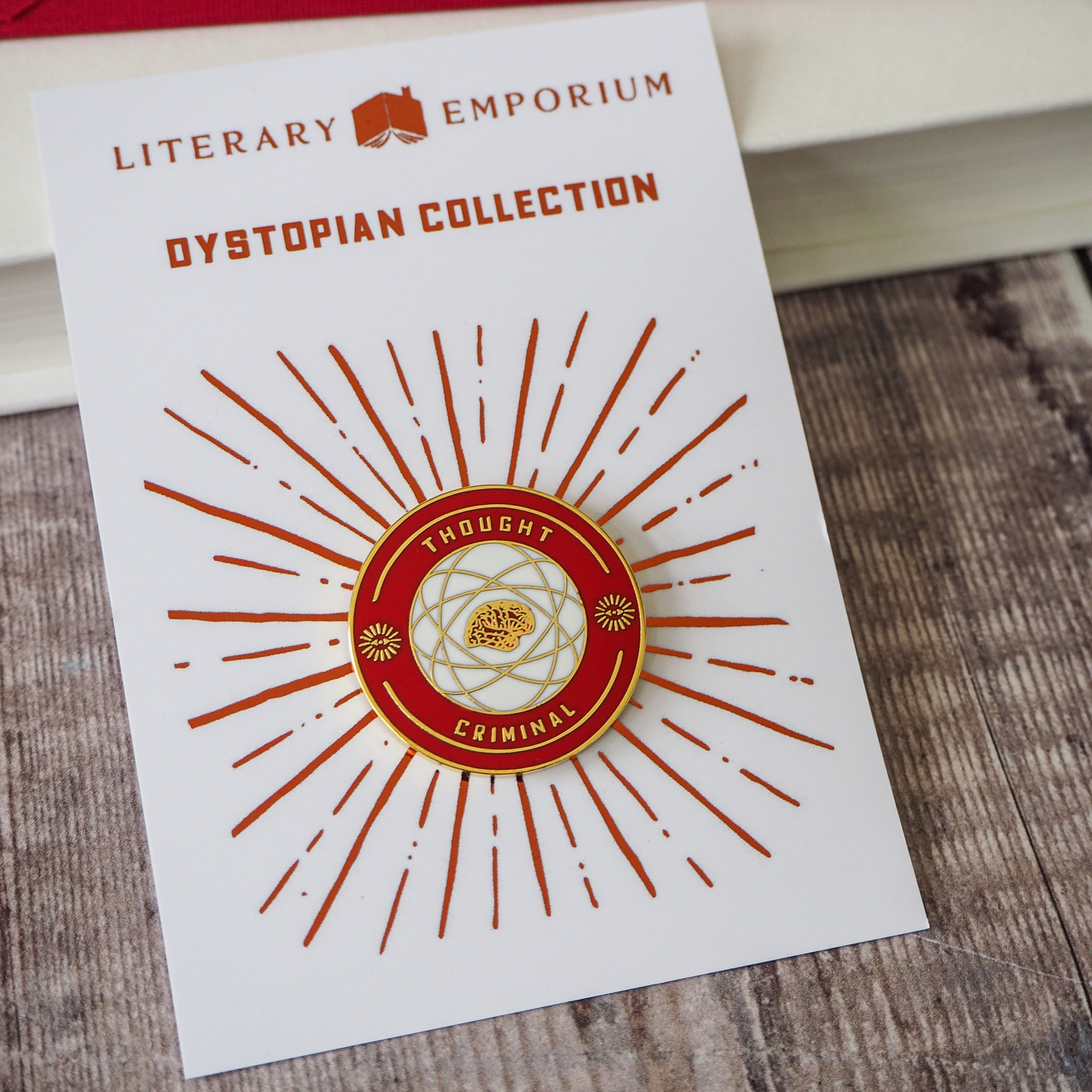 Thought Criminal Enamel Pin - Dystopian Collection
