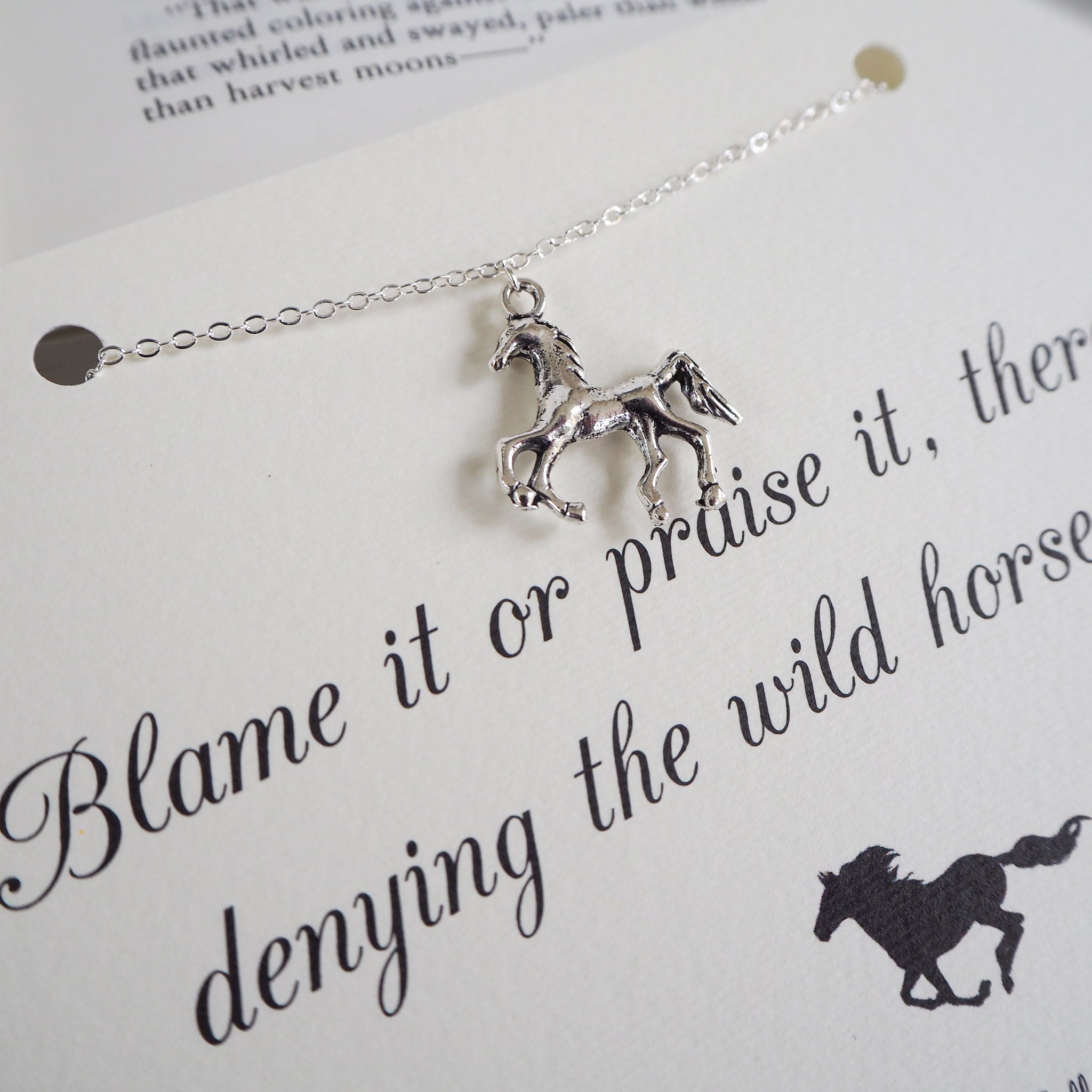 Wild horse necklace