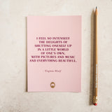 Virginia Woolf 'A Little World' Postcard - Literary Emporium 