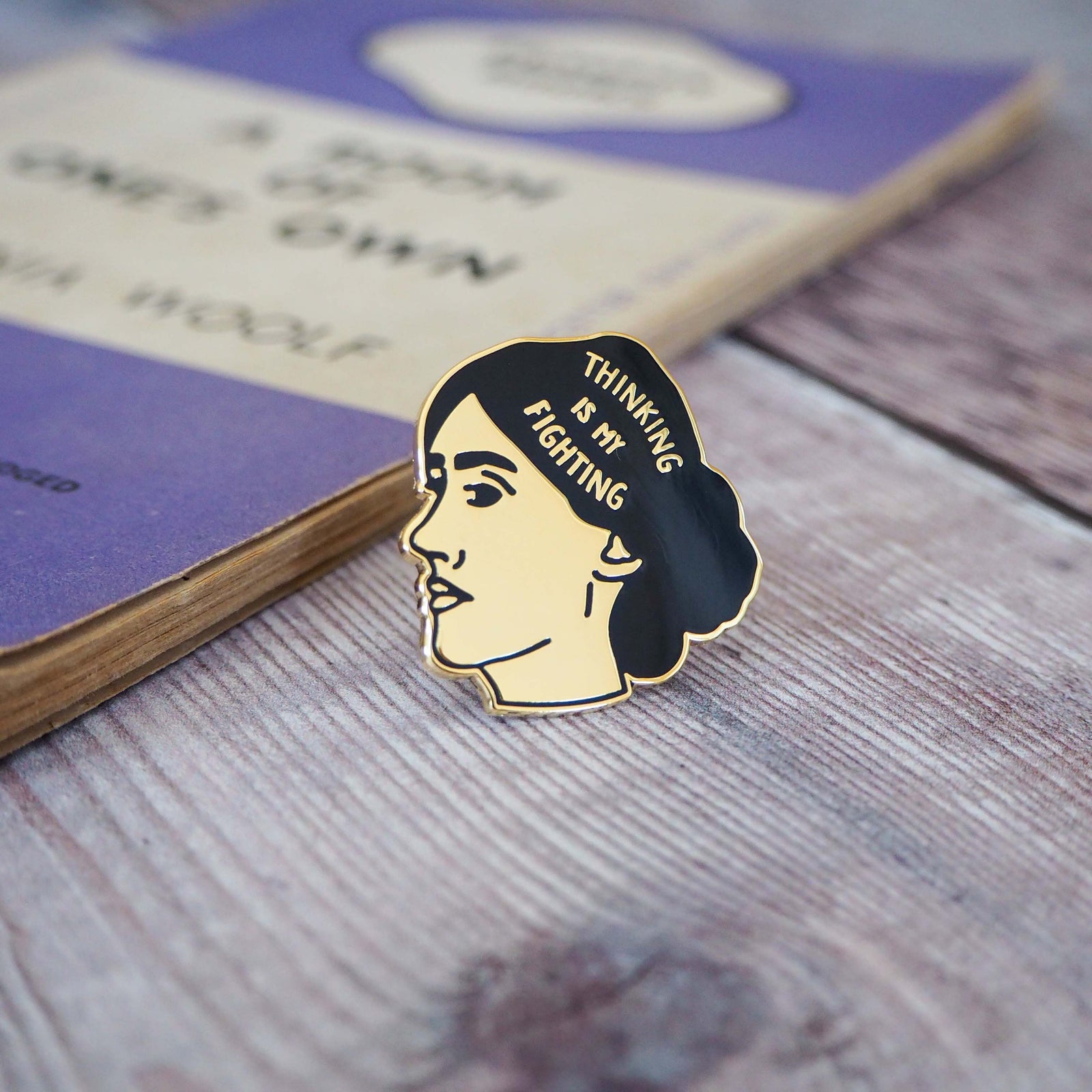 Virginia Woolf Enamel Pin - Literary Emporium 