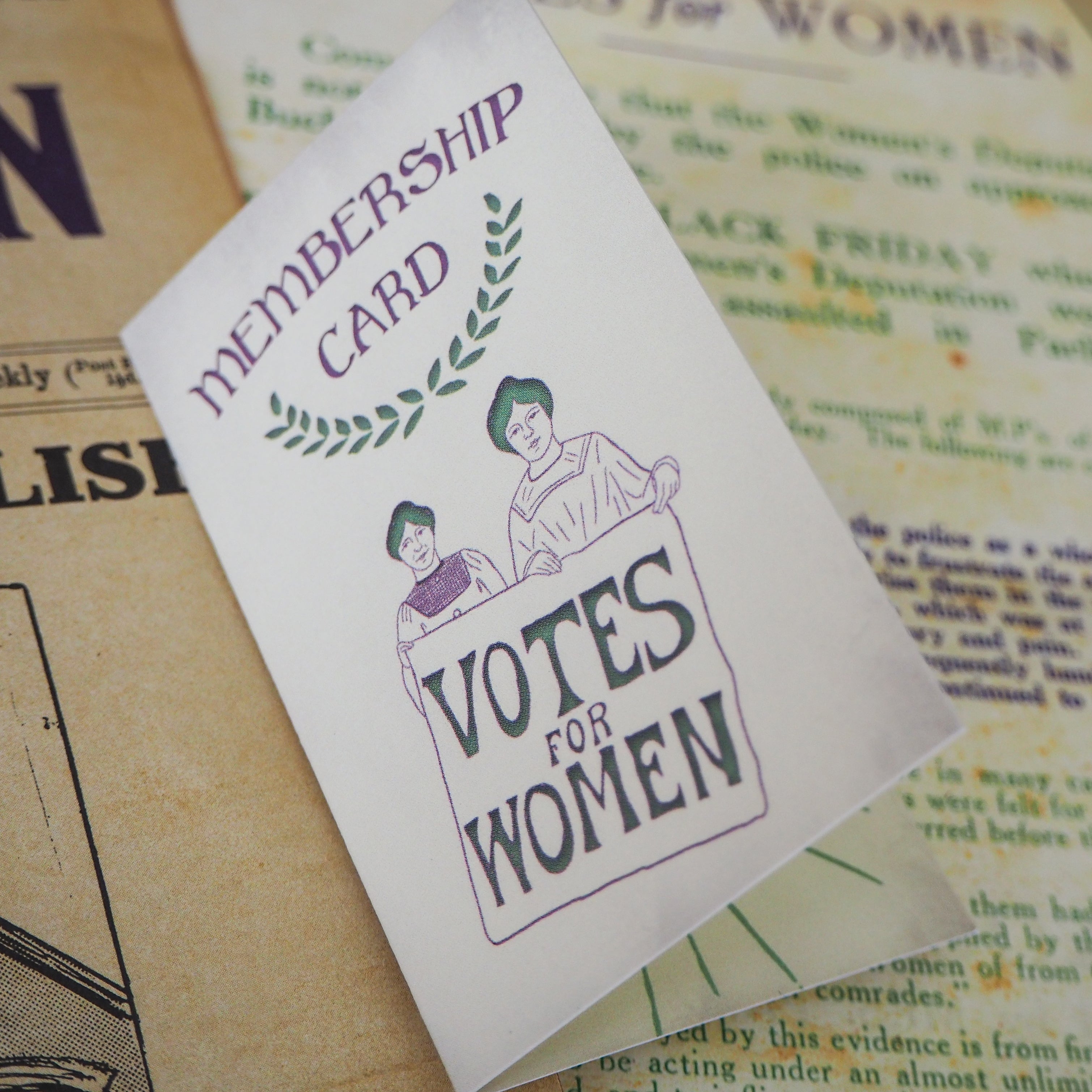 Deeds Not Words Enamel Pin - Votes for Women Collection - Literary Emporium 