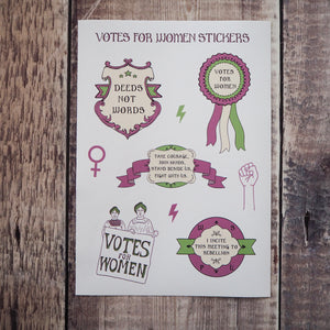 Votes for Women Vinyl Sticker Sheet - Literary Emporium 