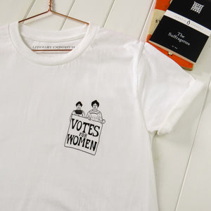 Votes for Women Charity T-Shirt - Literary Emporium 