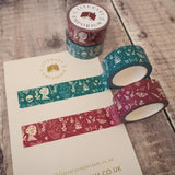 Burgundy Washi Tape - Literary Emporium Ltd