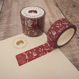 Burgundy Washi Tape - Literary Emporium Ltd