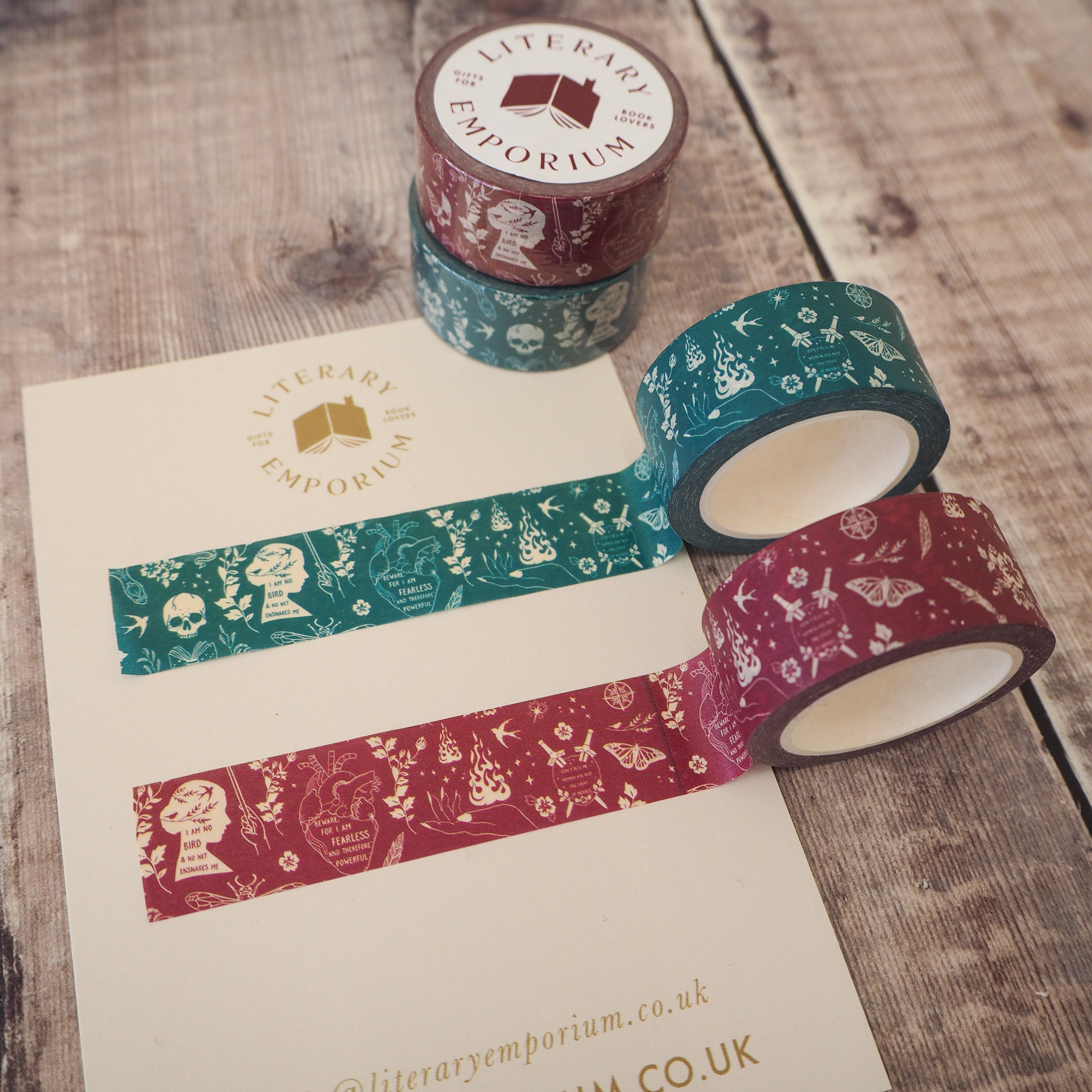 Teal Washi Tape - Literary Emporium Ltd